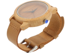Ciieeo Reloj Madera Mujer Hombre Minimalista Bambú Resistente Arañazos Esfera Duradera Casual Diario Uso