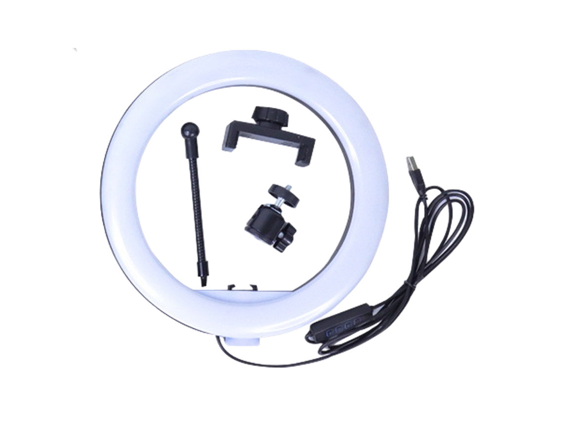 KOFIHETY Luz de Anillo USB para Videoconferencias Iluminación para Llamadas Zoom Reuniones Transmisión Trabajo Remoto Vídeo Streaming Tamaño 10 Pulgadas