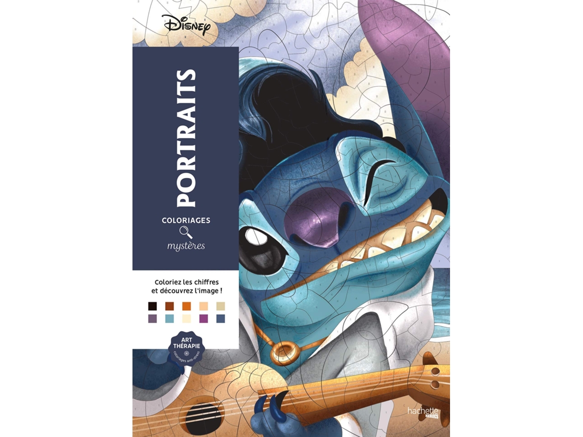Libro Disney Portraits Coloriages Mysteres (Francés)