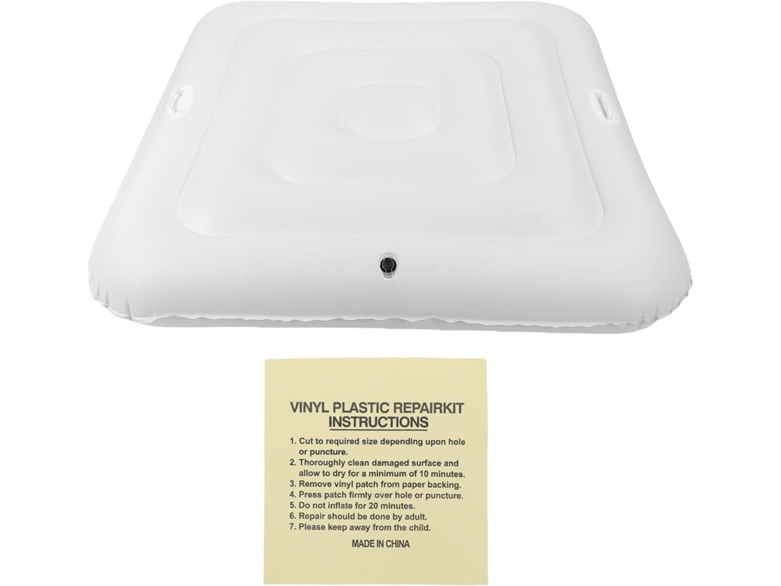 Cubierta Inflable Para Jacuzzi Con Asas, 130 Cm X 130 Cm, Plegable, De Pvc, A Prueba De Polvo.
