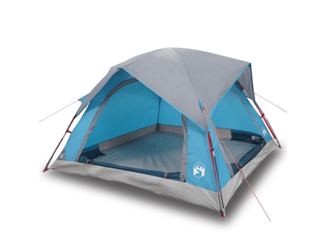 Tienda de campaña para 4 personas VIDAXL impermeable azul
