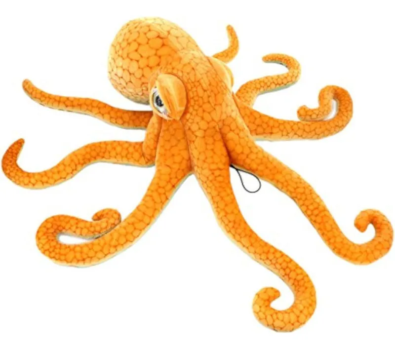 Nuevo pulpo de mar naranja de 55 cm de peluche suave vayotoy