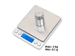 Mini báscula de cocina electrónica MDUG con pantalla LCD y múltiples funciones (3 kg, 0,1 g)