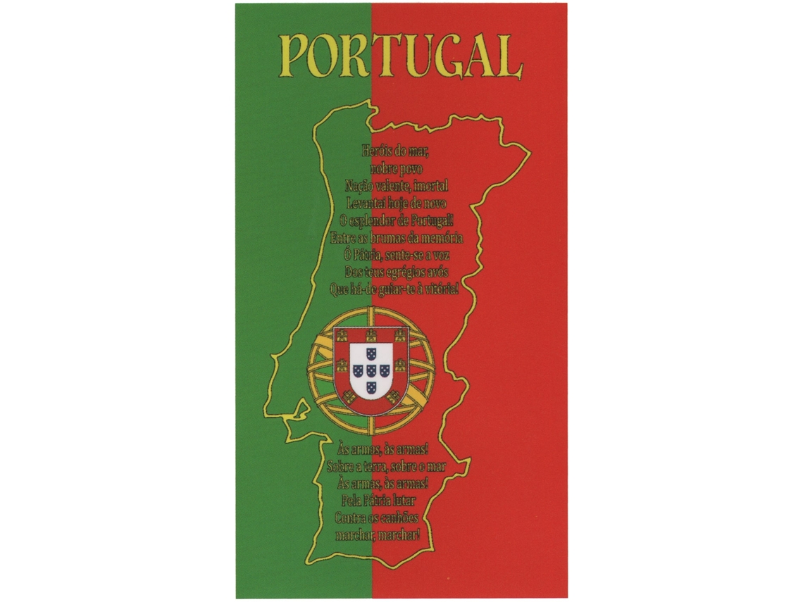 Toalla De Playa De Microfibra Mapa, Bandera E Himno De Portugal