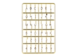 Yncm-letras Y Números Para Casa De Muñecas 1/12 Miniatura Diy Accesorio Puerta Frontal Mueble
