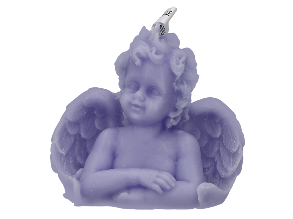 Vlola-vela Aromática Angel Exquisita Ligera Para Hogar Dormitorio Oficina Aromaterapia Regalo Púrpura