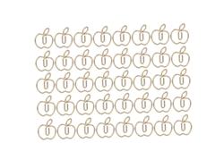 40 Clips De Papel En Forma De Manzana Dorada, Creativos Y Personalizados, Tamaño Grande, Para Hogar Y Oficina