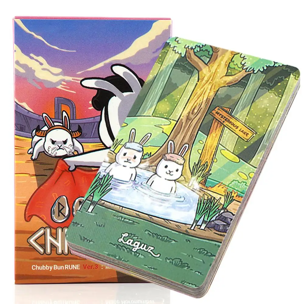Lectura De Cartas Del Tarot Del Oráculo De La Runa Chubby Rabbit Versión 3