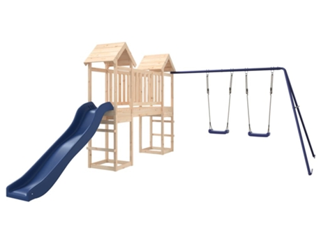 Parque Infantil De Exterior VIDAXL Marrón Madera