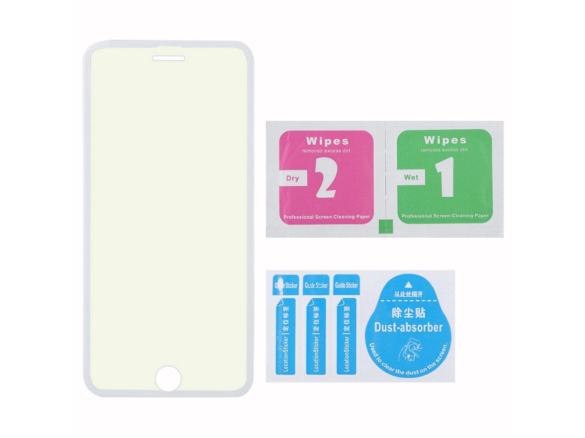 Protector De Pantalla De Vidrio Templado Para Teléfono Móvil (cubrimiento Completo De Borde Suave 3d, Luz Azul Blanca)