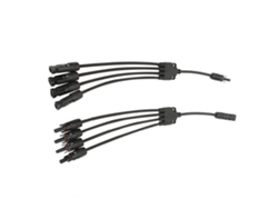 Omni-2 Piezas Conector De Cable Y De Panel Solar Adaptador Impermeable