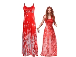 Vestido Sexy De Cosplay De Carrie White De La Película De Terror Con Estampado De Sangre Para Halloween Y Carnaval.