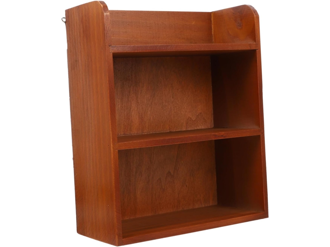Estantería De Madera Multicapa De 1 Pieza Para Oficina, Elegante Organizador De Escritorio.