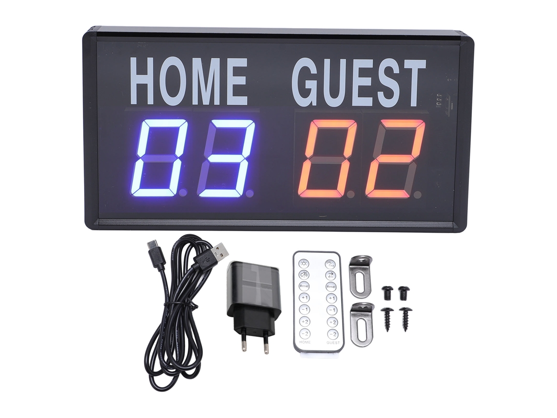 Marcador Electrónico De Baloncesto Con Control Remoto, Led Portátil Para Voleibol Y Bádminton, Usb
