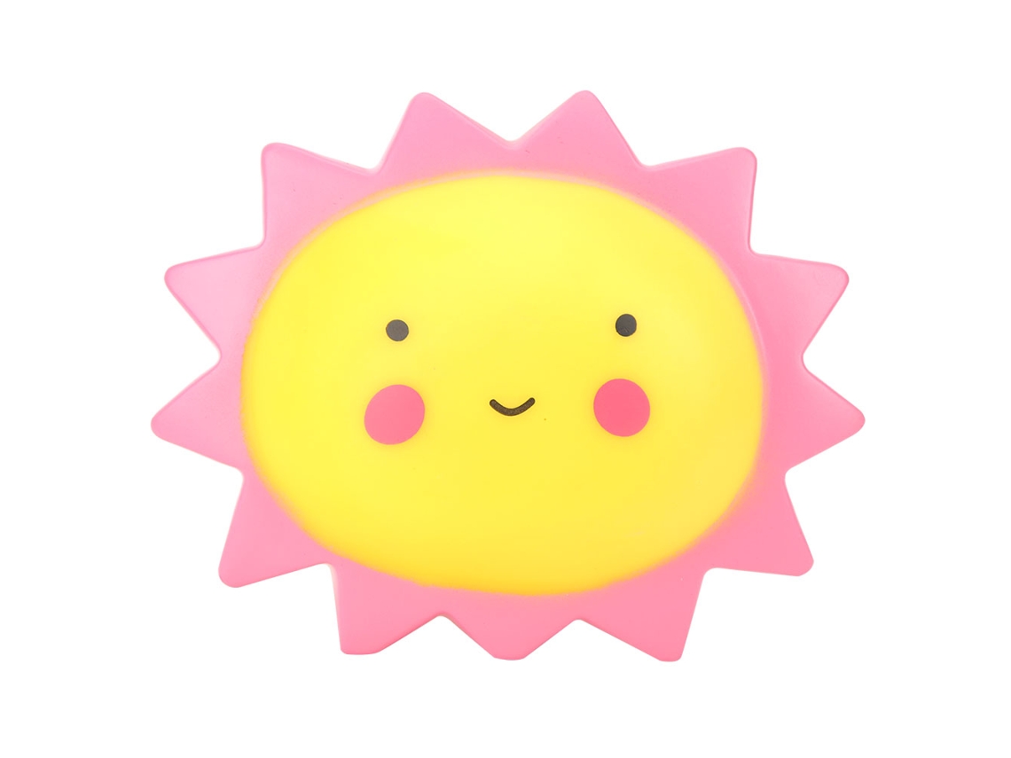 MEOIRUERY Lámpara Decorativa LED Portátil con Forma de Sol para Habitación Infantil, Luz Cálida