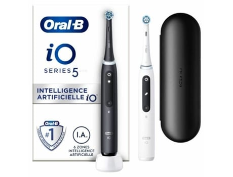 Cepillo de Dientes Eléctrico ORAL-B io Series 5 (Negro - Blanco/Negro)