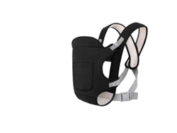 Portabebés Siurn, apto para bebés de 0 a 24 meses, color negro