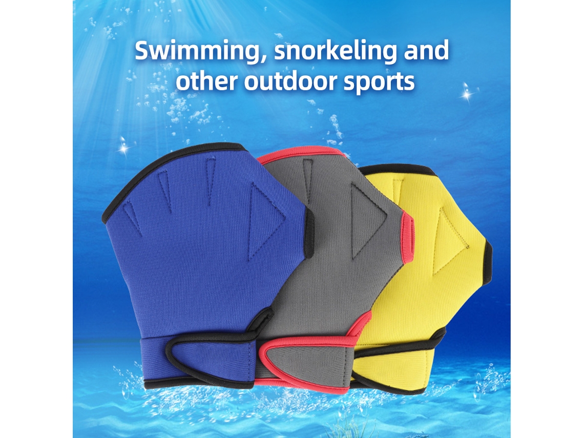 Guantes antideslizantes para natación y deportes acuáticos.