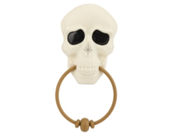Timbre Con Forma De Calavera Terrorífica Para Halloween Con Luz Y Sonido, Decorativo, De Pvc Duradero.