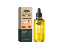 Aceite corporal con esencia de fresa - Aceite de masaje hidratante y nutritivo para piel, cabello y uñas - 60 ml