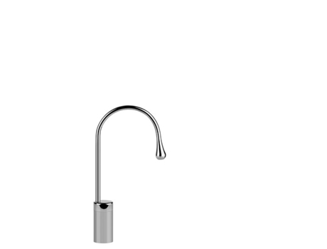 Caño de pedestal para lavabo GESSI Goccia, versión alta, sin desag&uuml,e, 174 mm de proyección, caño giratorio 360 grados, 33854