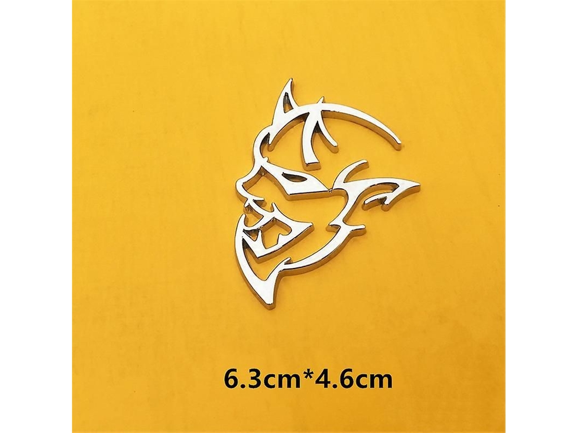 Emblema De Coche 3d Metal Hellcat Para Dodge Challenger Jeep, Pegatina Decorativa Para Puerta, Paragolpes Y Maletero H-14