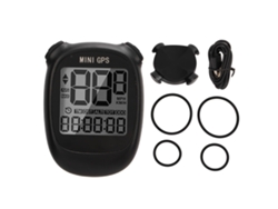 Velómetro De Bicicleta Con Pantalla Grande Iluminada Computadora Gps Inalámbrica Para Ciclismo Al Aire Libre Negro