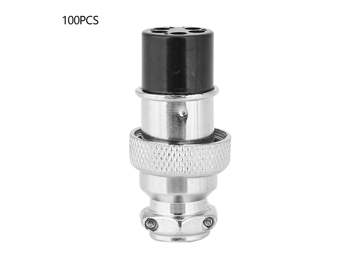 2026velora-100 Piezas Conector Hembra De Enchufe Aéreo Universal 5 Agujeros 16mm Para Equipo Eléctrico