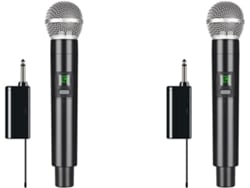 2 Micrófonos Uhf Profesionales Para Grabación De Karaoke Portátil 1