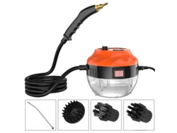 Limpiador a vapor de alta temperatura y alta presión con ajuste de 6 velocidades, apto para limpieza de cocina y coche, color naranja Cuich