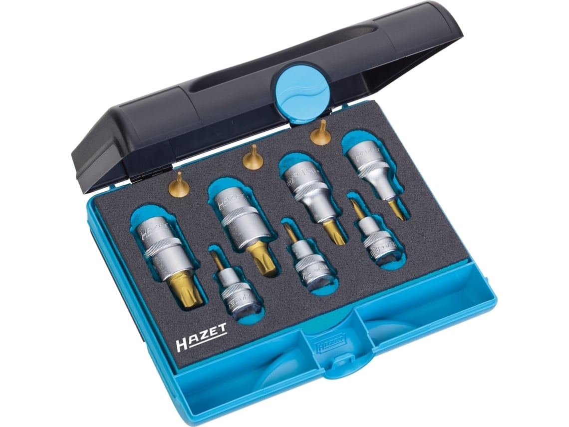 HAZET 1557/10 Juego de Herramientas Torx: Cuadrado Hueco 1/4 Pulgadas 6 3 Mm Cuadrado Hueco 3/8 Pulgadas 10 Mm Cuadrado Hueco 1/2 Pulgadas 12