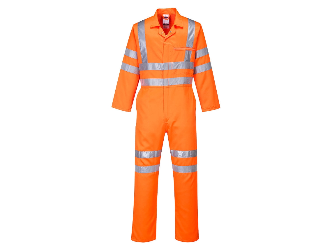 Ropa de servicio de polialgodón de alta visibilidad / Naranja intenso / L Portwest