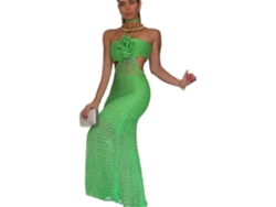 Vestido De Playa De Punto Sin Espalda Para Mujer