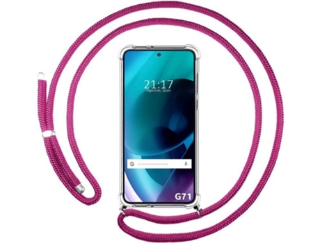 Carcasa Motorola Moto G71 5G TUMUNDOSMARTPHONE Colgante Rosa