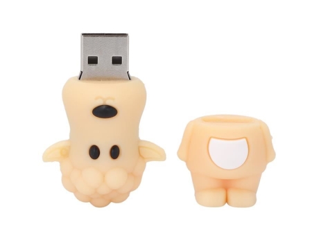 Unidad Flash HURRISE USB Stick 16GB/32G/64GB/128GB Portátil Lindo Muñeco de Oveja de Dibujos Animados 2.0 Accesorio de Computadora 16GB