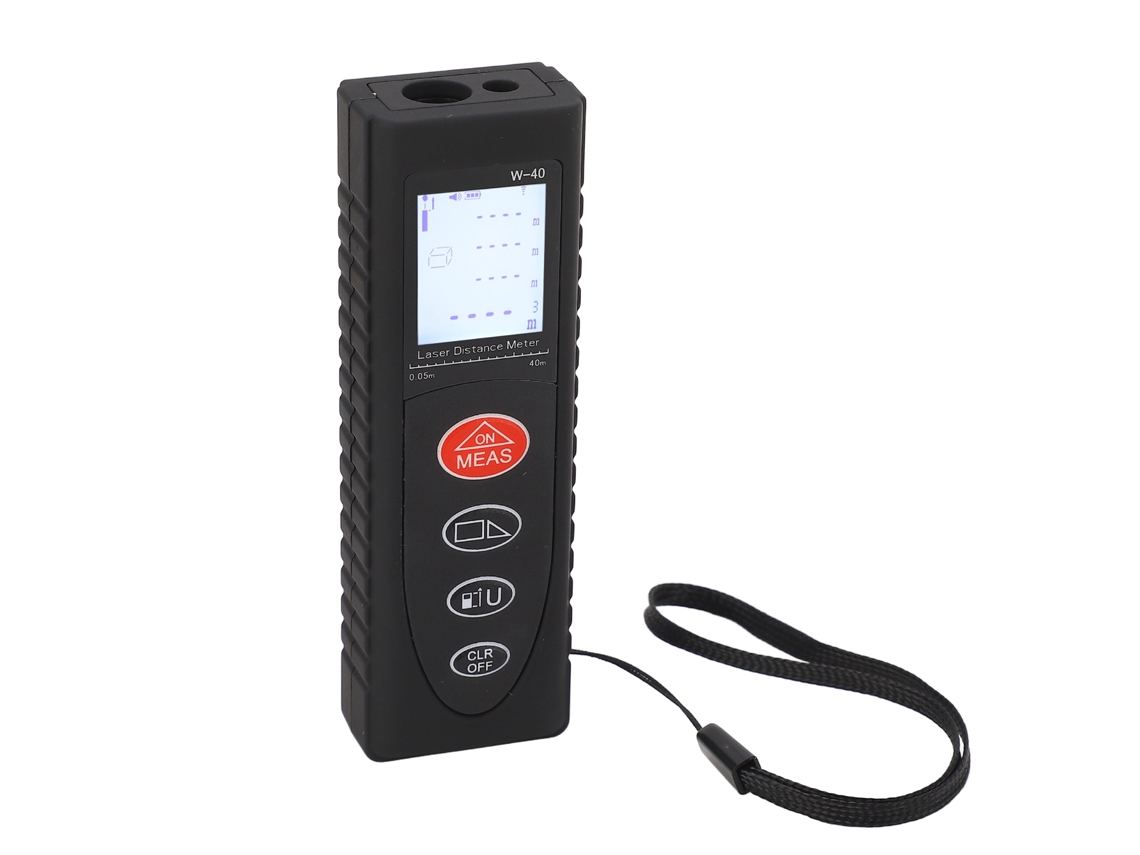 Medidor De Distancia Láser Digital Portátil Mini De 40 M Con Telémetro Preciso