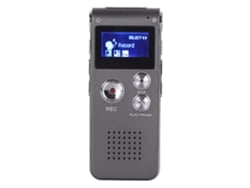 Grabadora de voz profesional recargable de 16 GB, mini grabadora digital y reproductor MP3 Yizhood (gris)