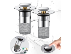 Set De Desagüe Para Lavabo – Tapón Con Filtro Antipelos – Antiatascos – Baño