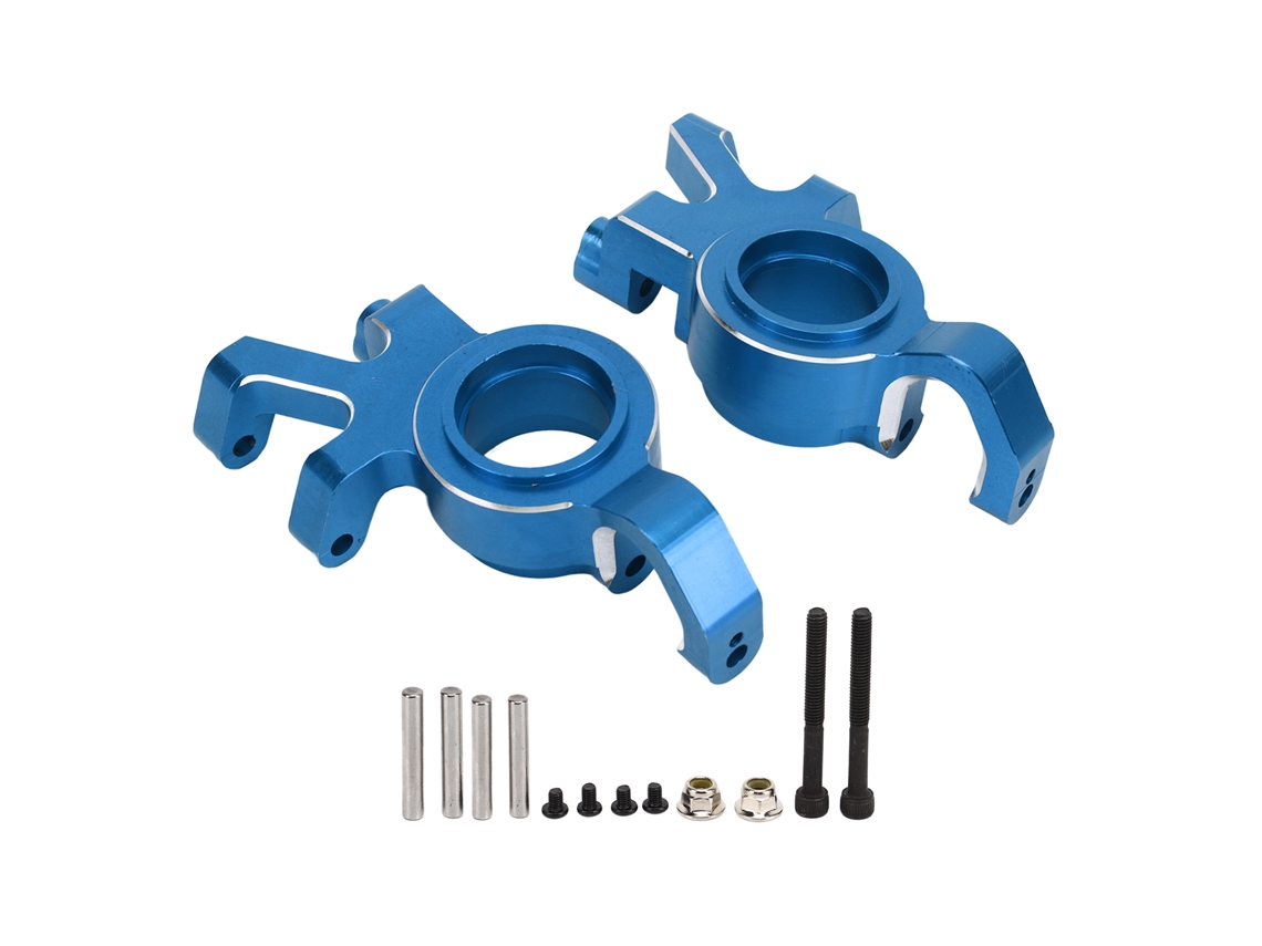 Bloque De Dirección Delantero De Aleación De Aluminio Cnc Para Coche Rc Traxxas 1/5, Par, Azul