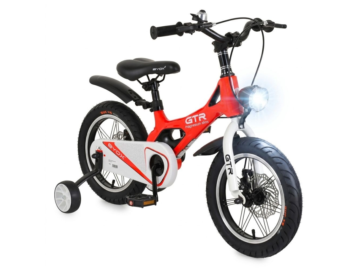 Bicicleta Byox Gtr 14'' para Crianças com Quadro em Magnésio e Travões de Disco Red MONI