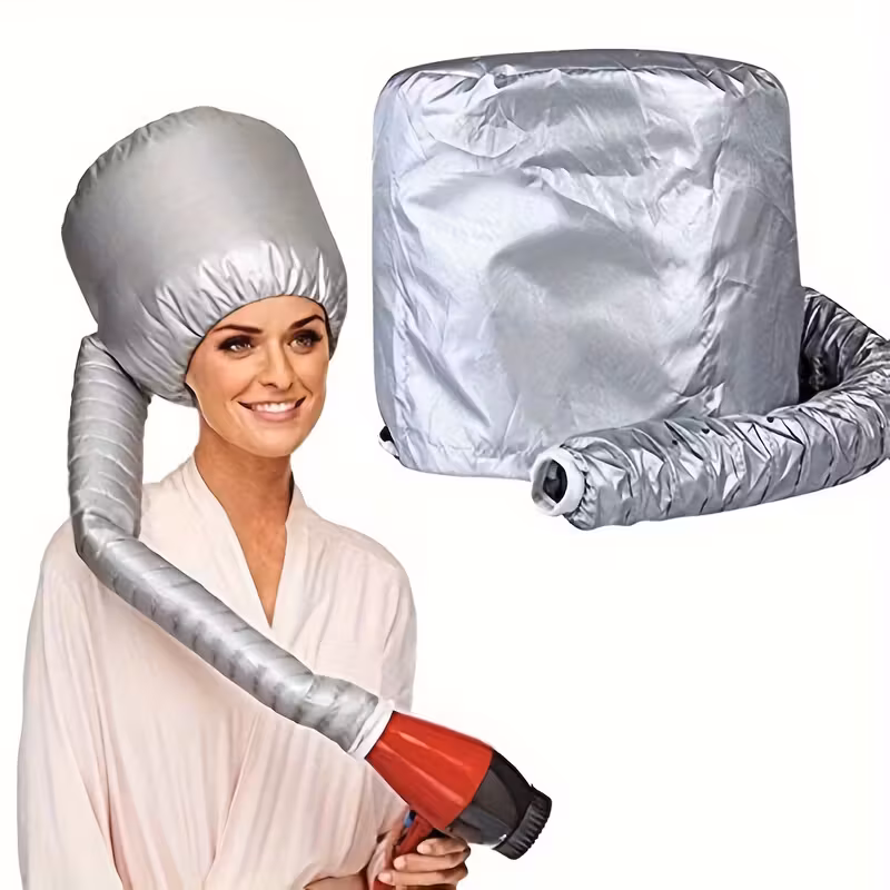 Gorro ajustable con capucha para secador de pelo - Gorro portátil que retiene el calor, apto para coloración y tratamientos capilares - Stelasplen