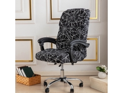 1 Paquete De Funda Protectora Para Silla Giratoria De Oficina Lavable Con Telaraña - Talla Única
