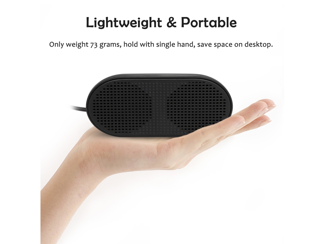 Altavoz Usb Para Ordenador Hk-5002, Plug Play, Salida Estéreo De 3 W, Portátil Para Pc Y Portátiles.