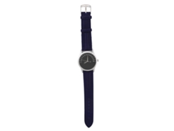 Reloj De Pulsera Analógico De Cuarzo Con Correa De Poliuretano Azul Y Esfera Que Simula Carreras.