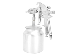 Pistola de pintura aerográfica F-75s de 1,5 mm con depósito de 750 ml para muebles, coches y manualidades.