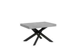 Mesa extensible Volantis de hormigón 140/400x90 cm con patas antracita Itamoby