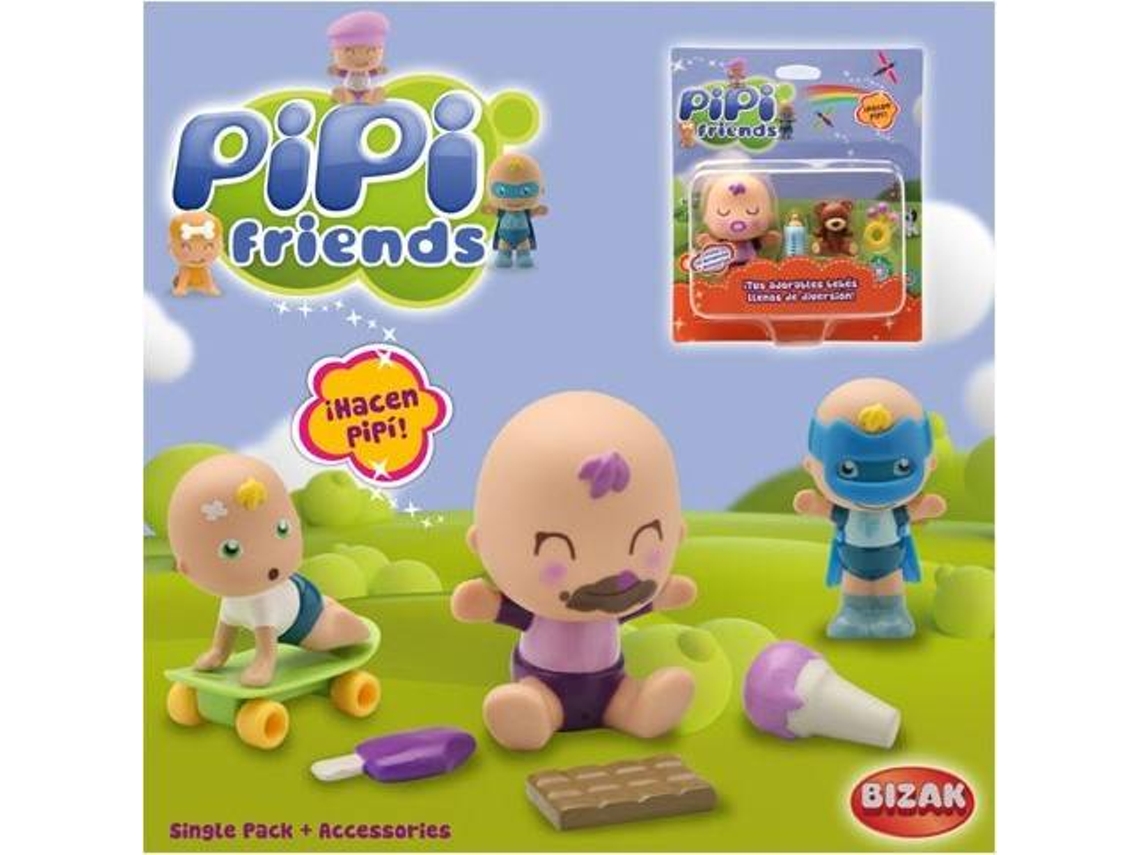 Muñeco BIZAK Pipi Friends Single Pack + Accesorios (Edad Mínima Recomendada: 3años)