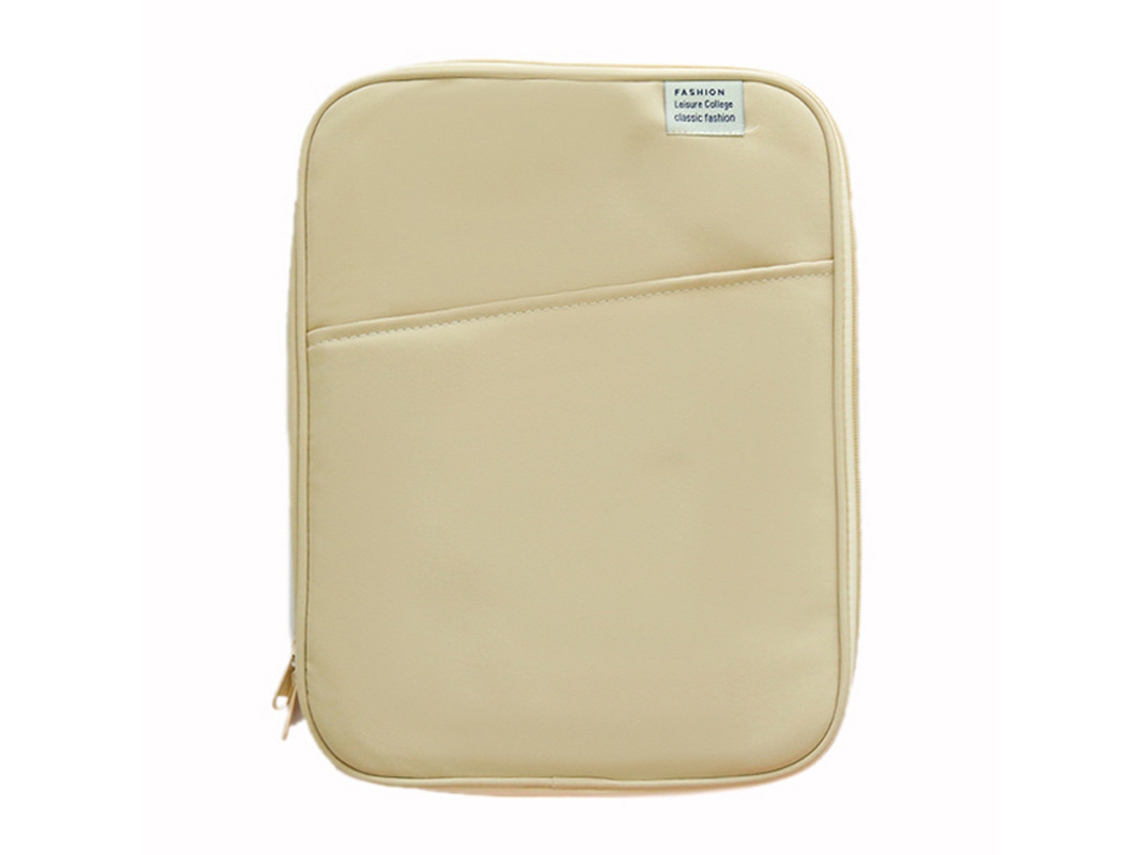 Bolsa De Almacenamiento Para Tabletas Con Cierres Zipper Dobles De Metal, Funda Protectora Portátil Estilo Coreano Ins