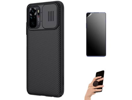 Kit Carcasa, Protector y Soporte Xiaomi Mi Note 10S Ultimatte Nillkin Camshield