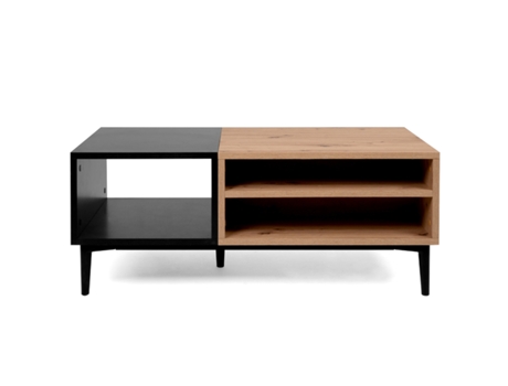 Mesa de café de estilo industrial con almacenamiento NOVI CONCEPT U 100 x 55 x 40